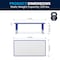 Flash Furniture Rectangle Preschool Table, Bl, 23.625" W x 47.25" L, Plastic, Steel, Blue YU-YCY-060-RECT-TBL-BLUE-GG - alternate 8